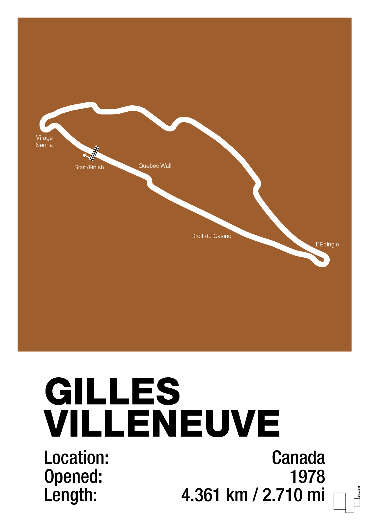 plakat: circuit gilles villeneuve - cognac-Formel 1-A1two3
