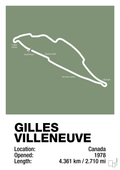 plakat: circuit gilles villeneuve - jade-Formel 1-A1two3