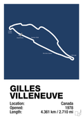 plakat: circuit gilles villeneuve - lapis blue-Formel 1-A1two3