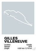 plakat: circuit gilles villeneuve - light drizzle-Formel 1-A1two3