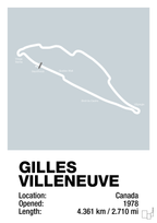 plakat: circuit gilles villeneuve - light drizzle-Formel 1-A1two3