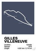 plakat: circuit gilles villeneuve - petrol-Formel 1-A1two3