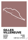 plakat: circuit gilles villeneuve - plum-Formel 1-A1two3