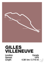 plakat: circuit gilles villeneuve - plum-Formel 1-A1two3
