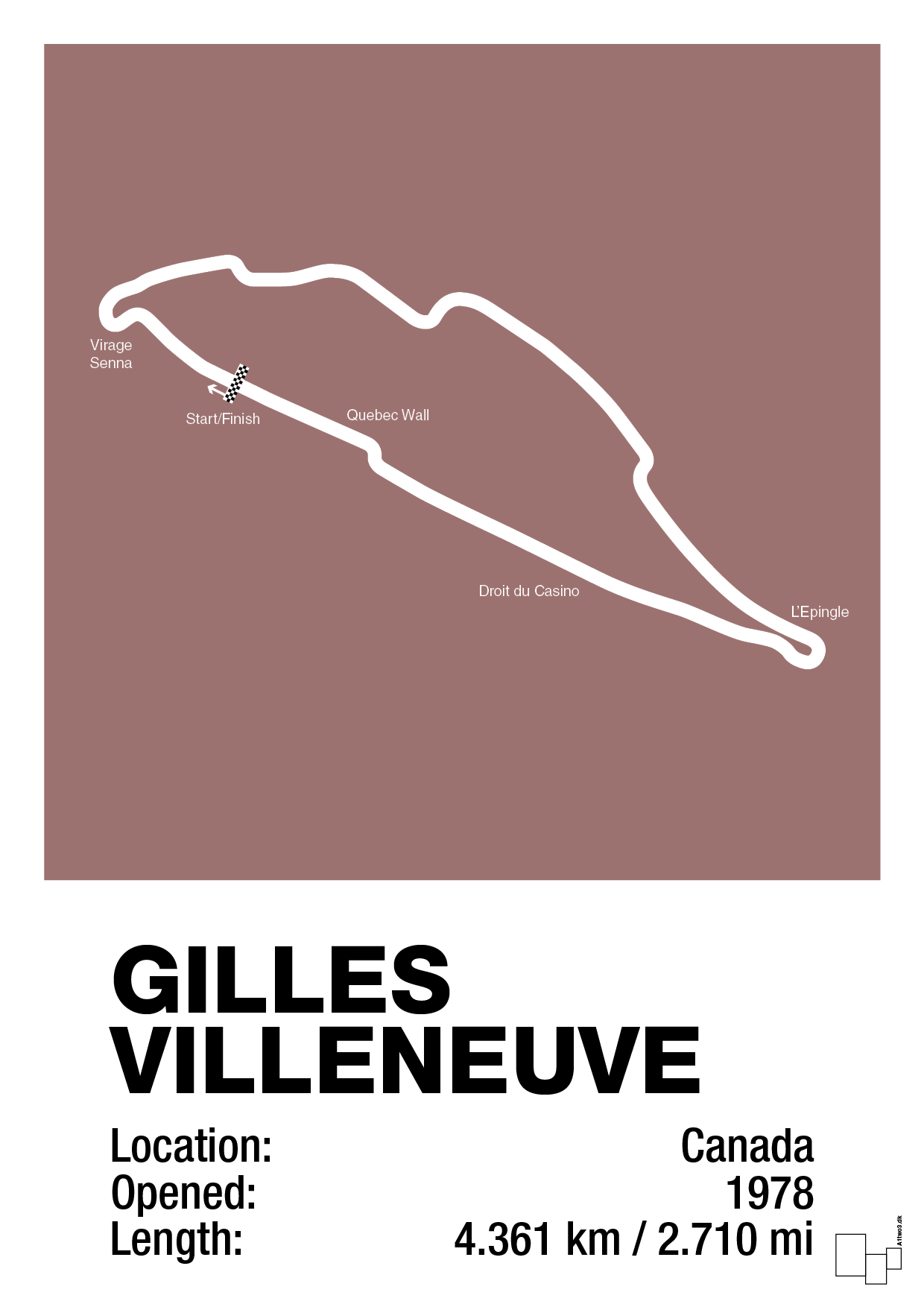 plakat: circuit gilles villeneuve - plum-Formel 1-A1two3