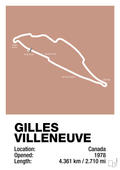 plakat: circuit gilles villeneuve - powder-Formel 1-A1two3