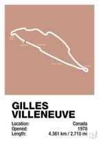 plakat: circuit gilles villeneuve - powder-Formel 1-A1two3