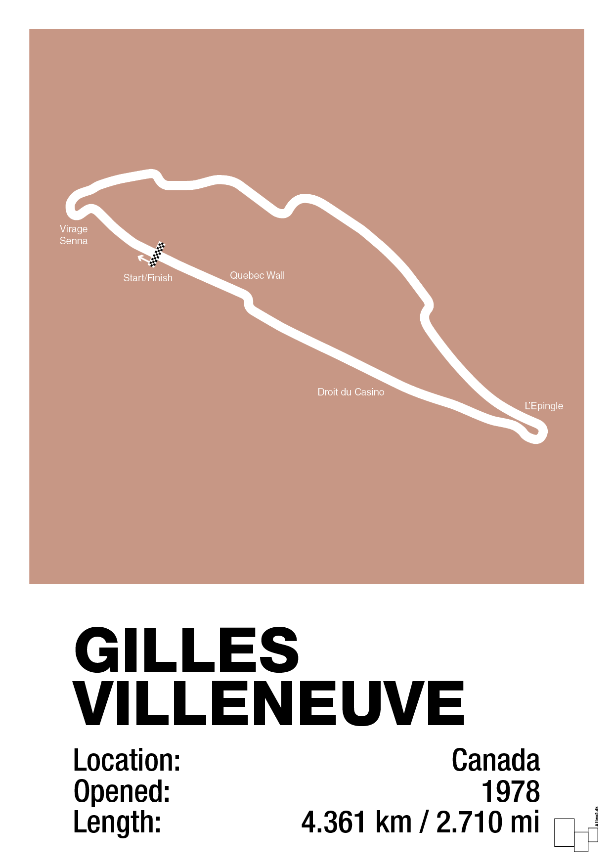 plakat: circuit gilles villeneuve - powder-Formel 1-A1two3