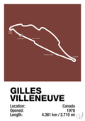 plakat: circuit gilles villeneuve - red pepper-Formel 1-A1two3