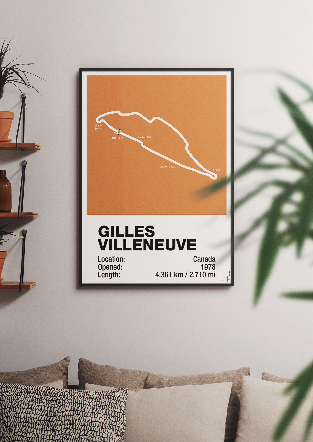 plakat: circuit gilles villeneuve - plum-Formel 1-A1two3
