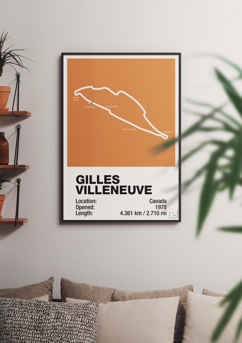 plakat: circuit gilles villeneuve - powder-Formel 1-A1two3