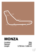 plakat: circuit monza - cider spice-Formel 1-A1two3