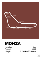 plakat: circuit monza - red pepper-Formel 1-A1two3