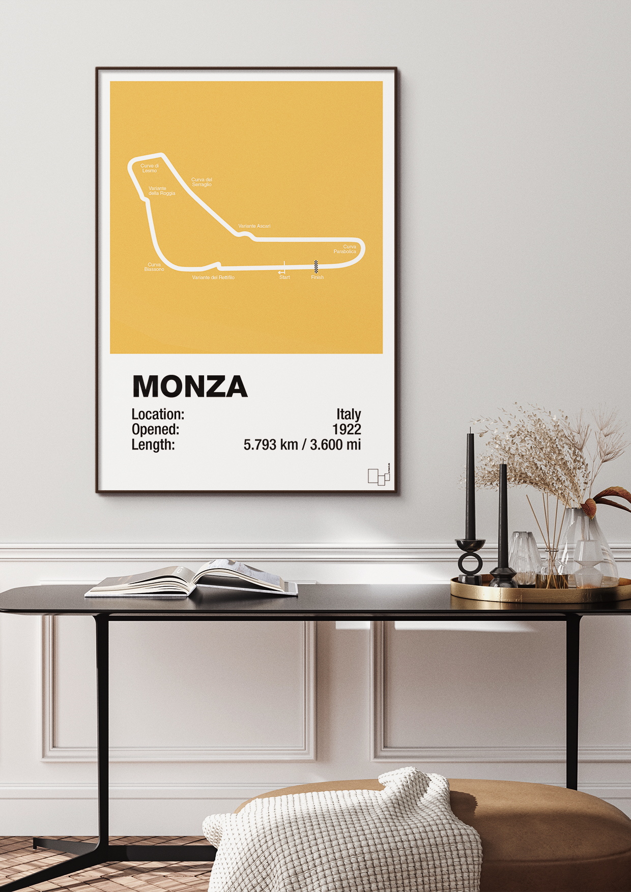 plakat: circuit monza - heavenly blue-Formel 1-A1two3