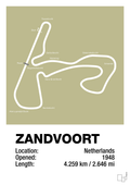 plakat: circuit zandvoort - back to nature-Formel 1-A1two3