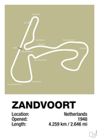 plakat: circuit zandvoort - back to nature-Formel 1-A1two3