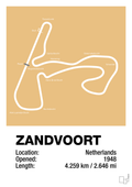 plakat: circuit zandvoort - charismatic-Formel 1-A1two3