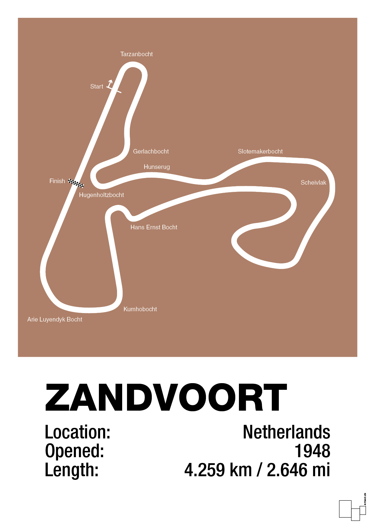 plakat: circuit zandvoort - cider spice-Formel 1-A1two3