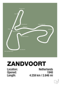 plakat: circuit zandvoort - jade-Formel 1-A1two3