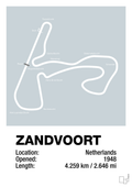 plakat: circuit zandvoort - light drizzle-Formel 1-A1two3