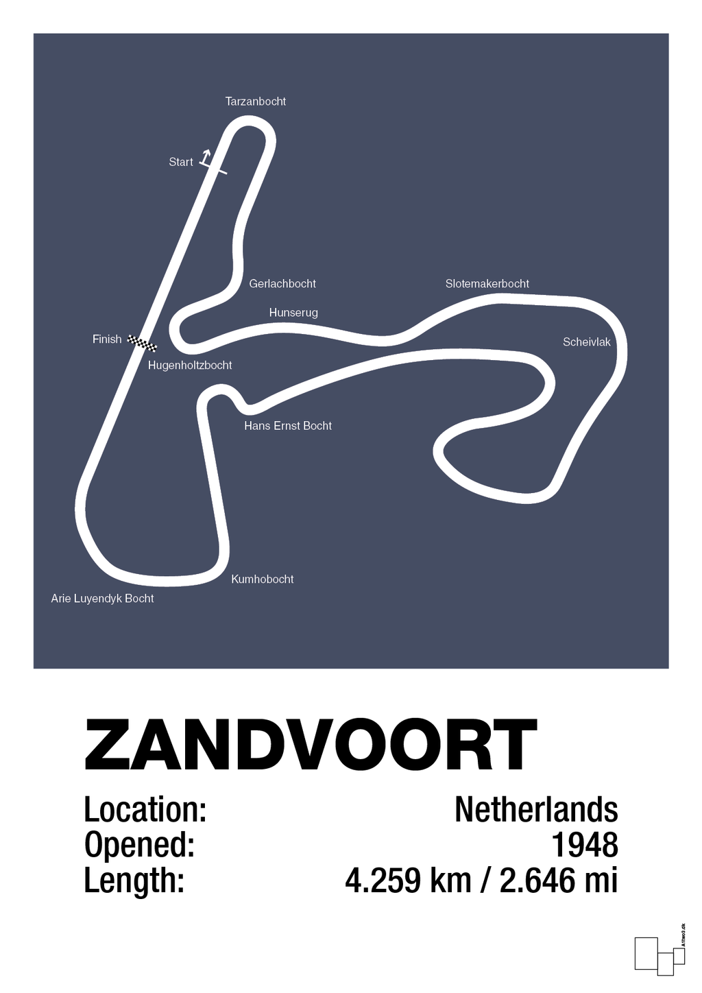 plakat: circuit zandvoort - petrol-Formel 1-A1two3