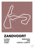 plakat: circuit zandvoort - plum-Formel 1-A1two3