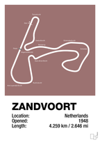 plakat: circuit zandvoort - plum-Formel 1-A1two3
