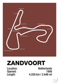 plakat: circuit zandvoort - red pepper-Formel 1-A1two3