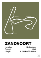 plakat: circuit zandvoort - secret meadow-Formel 1-A1two3