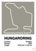 plakat: hungaroring - battleship gray-Formel 1-A1two3