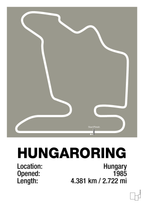 plakat: hungaroring - battleship gray-Formel 1-A1two3