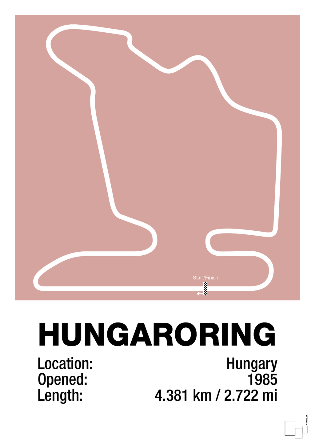 plakat: hungaroring - bubble shell-Formel 1-A1two3