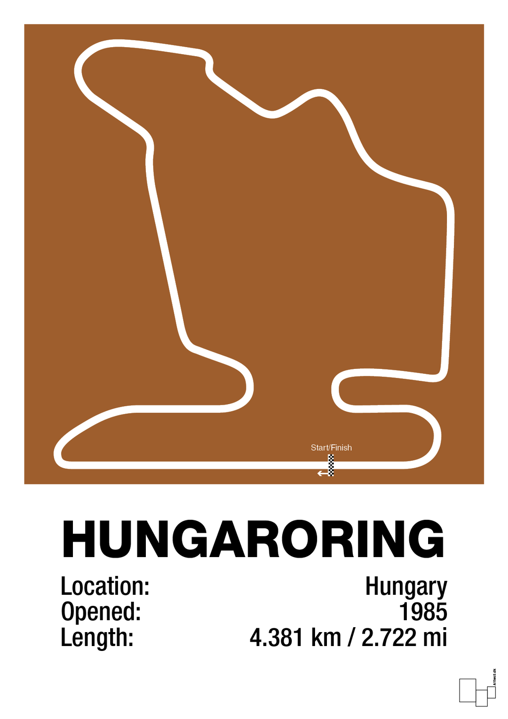 plakat: hungaroring - cognac-Formel 1-A1two3