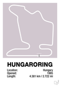 plakat: hungaroring - dusty lilac-Formel 1-A1two3