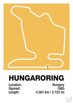 plakat: hungaroring - honeycomb-Formel 1-A1two3