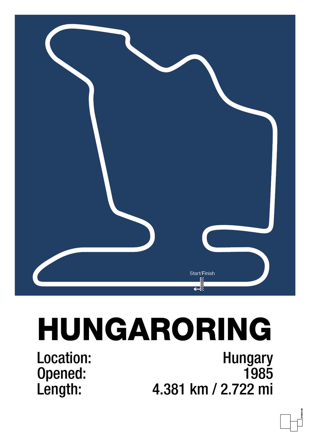 plakat: hungaroring - lapis blue-Formel 1-A1two3