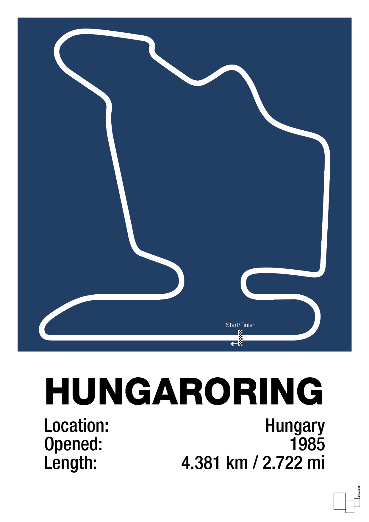 plakat: hungaroring - lapis blue-Formel 1-A1two3