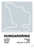 plakat: hungaroring - light drizzle-Formel 1-A1two3