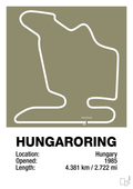 plakat: hungaroring - misty forrest-Formel 1-A1two3