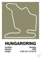 plakat: hungaroring - misty forrest-Formel 1-A1two3