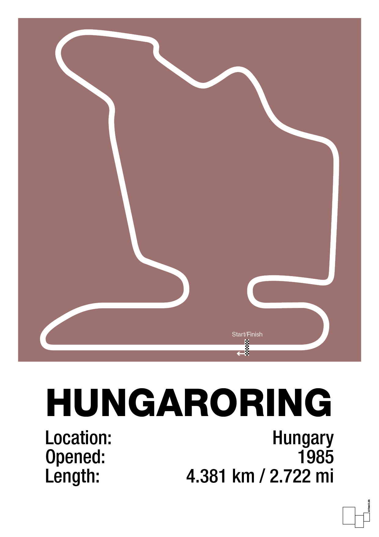 plakat: hungaroring - plum-Formel 1-A1two3