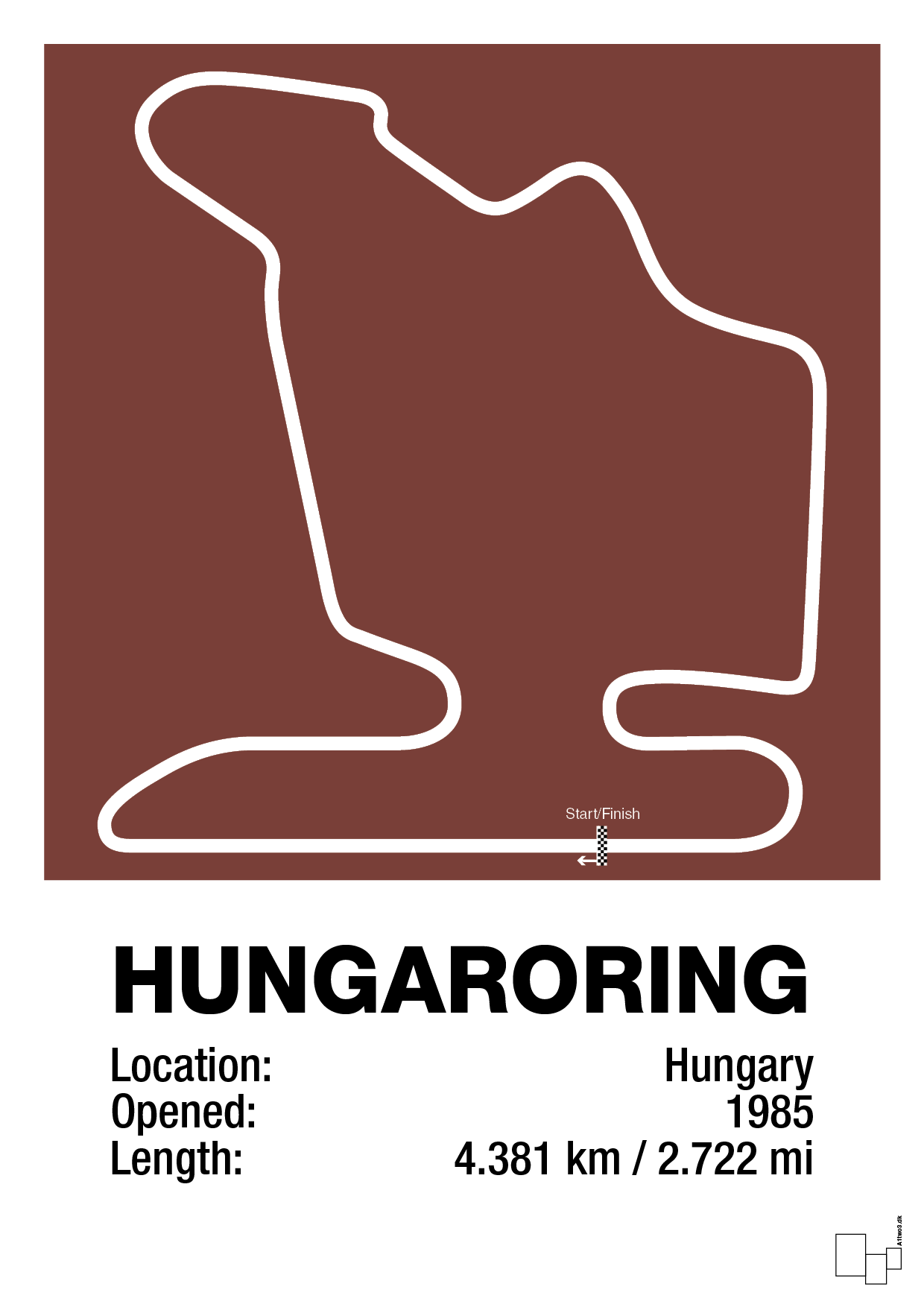 plakat: hungaroring - red pepper-Formel 1-A1two3