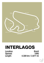 plakat: interlagos circuit - back to nature-Formel 1-A1two3