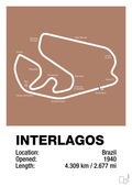 plakat: interlagos circuit - cider spice-Formel 1-A1two3