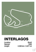 plakat: interlagos circuit - jade-Formel 1-A1two3