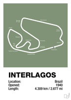 plakat: interlagos circuit - jade-Formel 1-A1two3