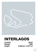 plakat: interlagos circuit - light drizzle-Formel 1-A1two3