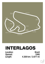 plakat: interlagos circuit - misty forrest-Formel 1-A1two3