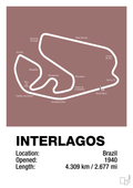 plakat: interlagos circuit - plum-Formel 1-A1two3