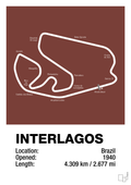 plakat: interlagos circuit - red pepper-Formel 1-A1two3